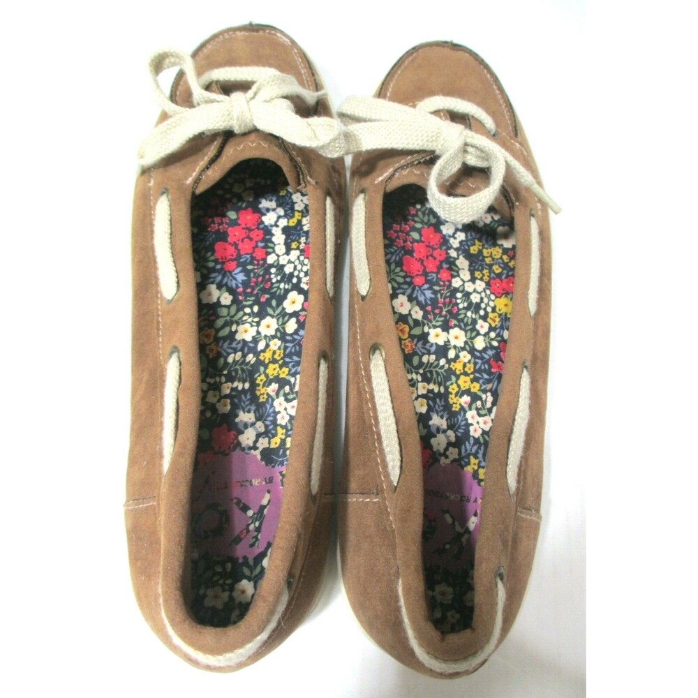 Rocket Dog Women Brown Leather Boat Shoes Loafers Size 10 - Picture 6 of 8